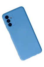 Newface Samsung Galaxy A04S Kılıf Nano içi Kadife Silikon - Mavi - Görsel 3