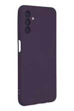 Newface Samsung Galaxy A04S Kılıf Nano içi Kadife Silikon - Mor - Görsel 2