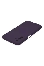 Newface Samsung Galaxy A04S Kılıf Nano içi Kadife Silikon - Mor - Görsel 4
