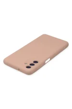 Newface Samsung Galaxy A04S Kılıf Nano içi Kadife Silikon - Pudra - Görsel 4