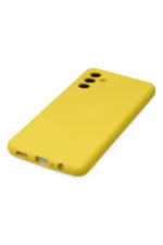 Newface Samsung Galaxy A04S Kılıf Nano içi Kadife Silikon - Sarı - Görsel 5