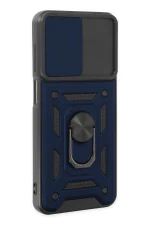 Newface Samsung Galaxy A04S Kılıf Pars Lens Yüzüklü Silikon - Lacivert - Görsel 2