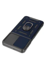 Newface Samsung Galaxy A04S Kılıf Pars Lens Yüzüklü Silikon - Lacivert - Görsel 5