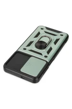 Newface Samsung Galaxy A04S Kılıf Pars Lens Yüzüklü Silikon - Yeşil - Görsel 5