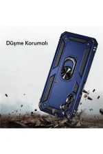 Newface Samsung Galaxy A04S Kılıf Sofya Yüzüklü Silikon Kapak - Rose - Görsel 3