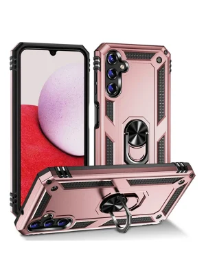 Newface Samsung Galaxy A04S Kılıf Sofya Yüzüklü Silikon Kapak - Rose