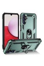 Newface Samsung Galaxy A04S Kılıf Sofya Yüzüklü Silikon Kapak - Yeşil