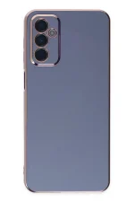 Newface Samsung Galaxy A04S Kılıf Volet Silikon - Mavi