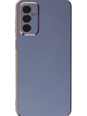 Newface Samsung Galaxy A04S Kılıf Volet Silikon - Mavi