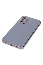 Newface Samsung Galaxy A04S Kılıf Volet Silikon - Mavi - Görsel 5