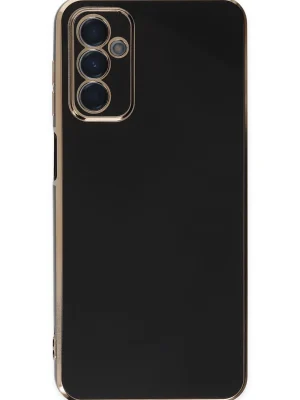 Newface Samsung Galaxy A04S Kılıf Volet Silikon - Siyah