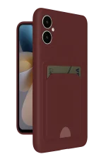 Newface Samsung Galaxy A05 Kelvin Kartvizitli Silikon - Bordo