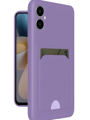 Newface Samsung Galaxy A05 Kelvin Kartvizitli Silikon - Lila