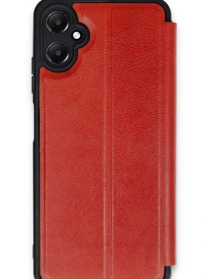 Newface Samsung Galaxy A05 Kılıf Flip Cover - Kırmızı