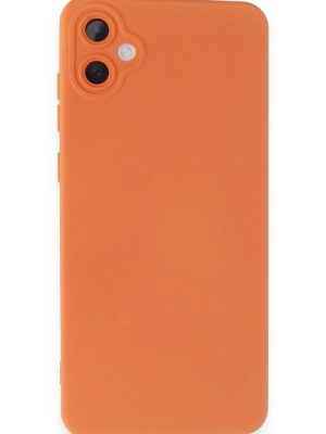Newface Samsung Galaxy A05 Kılıf Nano içi Kadife  Silikon - Turuncu
