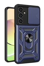 Newface Samsung Galaxy A05 Kılıf Pars Lens Yüzüklü Silikon - Lacivert