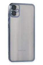 Newface Samsung Galaxy A05 Kılıf Razer Lensli Silikon - Lacivert