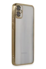 Newface Samsung Galaxy A05 Kılıf Razer Lensli Silikon - Gold - Görsel 2
