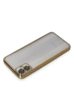 Newface Samsung Galaxy A05 Kılıf Razer Lensli Silikon - Gold - Görsel 3