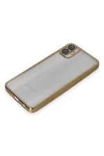 Newface Samsung Galaxy A05 Kılıf Razer Lensli Silikon - Gold - Görsel 4