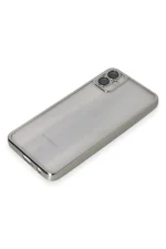 Newface Samsung Galaxy A05 Kılıf Razer Lensli Silikon - Gümüş - Görsel 4