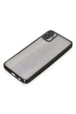 Newface Samsung Galaxy A05 Kılıf Razer Lensli Silikon - Siyah - Görsel 4