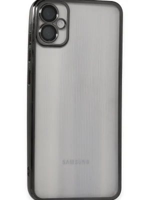 Newface Samsung Galaxy A05 Kılıf Razer Lensli Silikon - Siyah