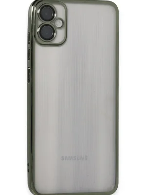 Newface Samsung Galaxy A05 Kılıf Razer Lensli Silikon - Yeşil