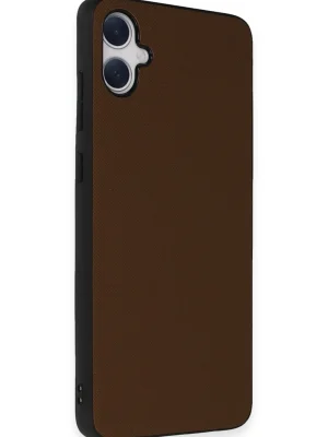 Newface Samsung Galaxy A05 Kılıf Taft Kapak - Kahverengi