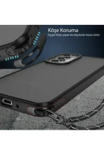 Newface Samsung Galaxy A05S Kılıf Elegant Kapak - Derin Mor - Görsel 3