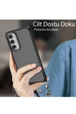 Newface Samsung Galaxy A05S Kılıf Elegant Kapak - Siyah - Görsel 4