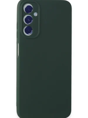Newface Samsung Galaxy A05S Kılıf First Silikon - Koyu Yeşil