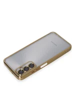 Newface Samsung Galaxy A05S Kılıf Razer Lensli Silikon - Gold - Görsel 3