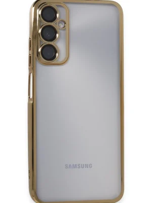 Newface Samsung Galaxy A05S Kılıf Razer Lensli Silikon - Gold