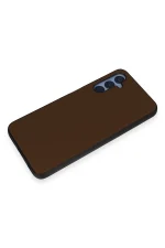 Newface Samsung Galaxy A05S Kılıf Taft Kapak - Kahverengi - Görsel 3