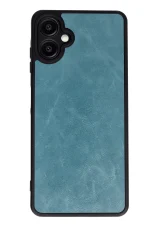 Newface Samsung Galaxy A06 Kılıf Aras Deri Kapak - Açık Yeşil - Görsel 3