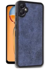 Newface Samsung Galaxy A06 Kılıf Aras Deri Kapak - Lacivert - Görsel 2