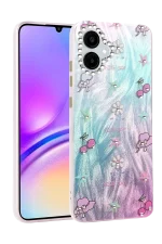 Newface Samsung Galaxy A06 Kılıf Blade Aynalı Desenli Kapak - Desen 4