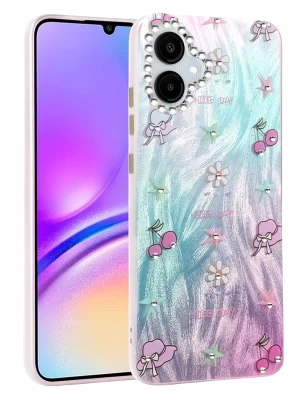 Newface Samsung Galaxy A06 Kılıf Blade Aynalı Desenli Kapak - Desen 4