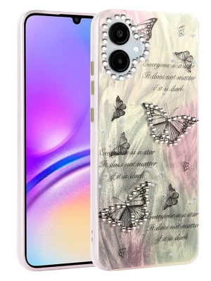 Newface Samsung Galaxy A06 Kılıf Blade Aynalı Desenli Kapak - Desen 6