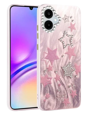 Newface Samsung Galaxy A06 Kılıf Blade Aynalı Desenli Kapak - Desen 7