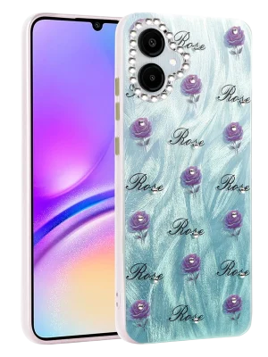 Newface Samsung Galaxy A06 Kılıf Blade Aynalı Desenli Kapak - Desen 9