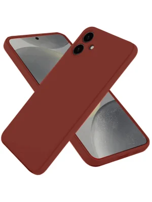 Newface Samsung Galaxy A06 Kılıf First Silikon - Bordo