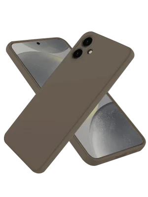 Newface Samsung Galaxy A06 Kılıf First Silikon - Kahverengi