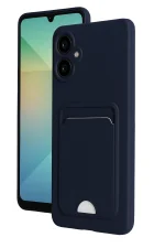 Newface Samsung Galaxy A06 Kılıf Kelvin Kartvizitli Silikon - Lacivert