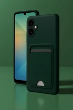 Newface Samsung Galaxy A06 Kılıf Kelvin Kartvizitli Silikon - Siyah - Görsel 2