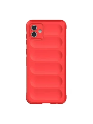 Newface Samsung Galaxy A06 Kılıf Optimum Silikon - Kırmızı