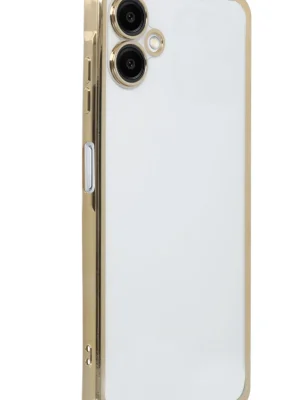 Newface Samsung Galaxy A06 Kılıf Razer Lensli Silikon - Gold
