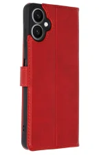 Newface Samsung Galaxy A06 Kılıf Trend S Plus Kapaklı Kılıf - Kırmızı