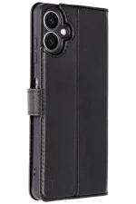 Newface Samsung Galaxy A06 Kılıf Trend S Plus Kapaklı Kılıf - Siyah